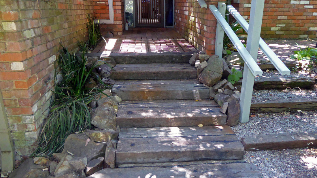 Bickleigh Vale, Abbotsley new front steps 9, Jan '19 - complete_5