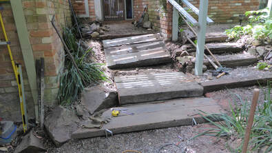 Bickleigh Vale, Abbotsley new front steps 9, Jan '19 - construction - Step 3_1